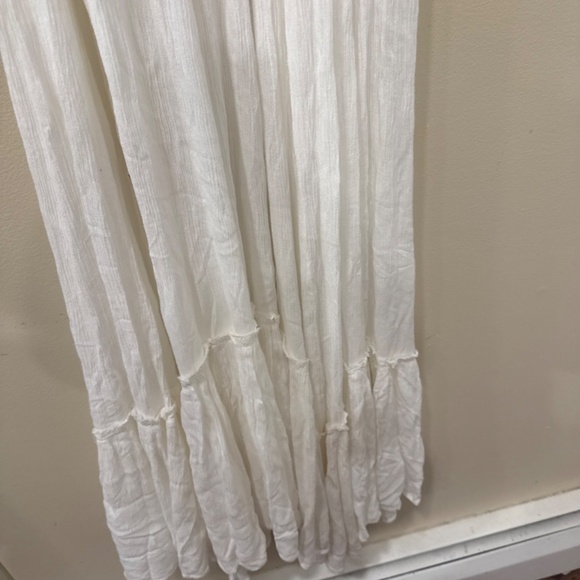 NWOT Free People Fun In The Sun Maxi Dress Smocked Top Tiered Hem Ivory White - Picture 4 of 9